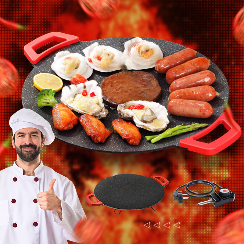PM152 Crêpière électrique de 1500W 37 cm Plaque de cuisson ant- -fr PM152 Crêpière électrique de 1500W 37 cm Plaque de cuisson ant- -fr