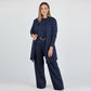 ⏳Tijdelijke aanbieding⏰Elegante 3-delige set bestaande uit een lang vest, top en broek💞