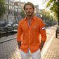 Koningsdag wafelshirt voor heren