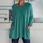 🎅Uitverkoop 50% korting💖Comfortabel effen katoenen T-shirt