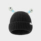 Winter ouder-kind schattige gloeiende kleine monster gebreide muts