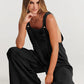 ⏳Beperkte tijd 50% korting!💥 💝Mouwloze jumpsuit met wijde pijpen en zakken voor dames