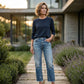 Retro cropped jeans met rechte pijpen voor dames