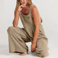 ⏳Beperkte tijd 50% korting!💥 💝Mouwloze jumpsuit met wijde pijpen en zakken voor dames