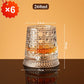 【Conversatie Starter】 Uniek Draaiend Drinkglas | Visueel Spectaculair | Ideaal Cadeau voor WhiskyLiefhebbers