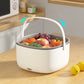 Groenten en fruit zuiveren de wasmachine