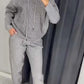 🥰Vrouwen gebreid ontwerp bergkristal Casual Hooded Suit💞