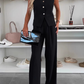 Set van Mouwloze Top en Lange Broek voor Dames