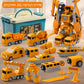 🔥Gratis verzending🚗Magnetische Transformeerbare Bouwauto Montagespeelgoed🚗