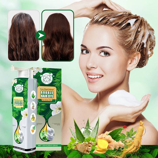 🌿【100% Natuurlijk Grijsherstel】Nu 50% korting! Effectief in één wasbeurt - geen chemicaliën nodig! ✨👩‍🦳