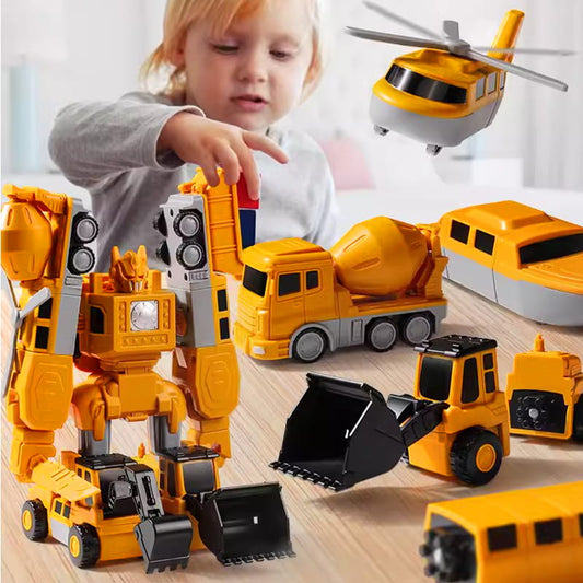 🔥Gratis verzending🚗Magnetische Transformeerbare Bouwauto Montagespeelgoed🚗