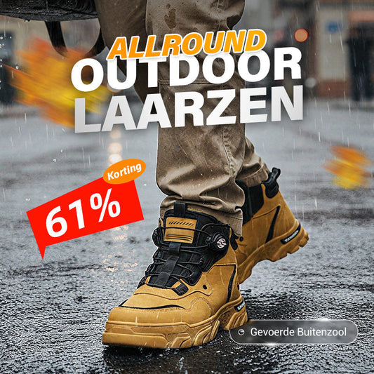 🔥60% korting🔥Heren outdoor werkschoenen met draaibare gesp (waterdicht, antislip, comfortabel en ademend)