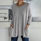 🎅Uitverkoop 50% korting💖Comfortabel effen katoenen T-shirt
