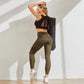 Vrouwen sexy stretch fitness leggings met zakken