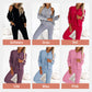 ✨2025 Uitverkoop 50% Korting✨Driedelige baseballjack- en broekset voor dames ⚾🧥