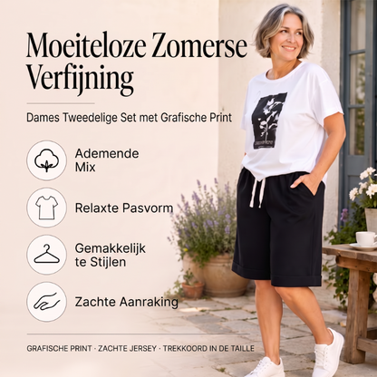 🏖️ Luchtige Zomerset voor Dames – Comfortabele Top & Short voor Elke Dag ☀️