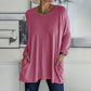 🎅Uitverkoop 50% korting💖Comfortabel effen katoenen T-shirt