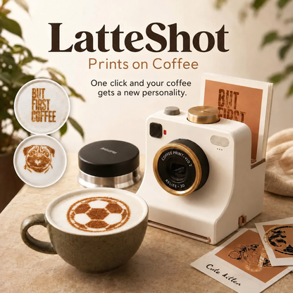 Mechanische Koffie Sjabloonprinter – Voor Creatieve Koffie- & Latte-Decoratie