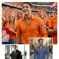 Koningsdag wafelshirt voor heren