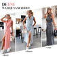 🔥 2025 NIEUWE VERKOOP -50% KORTING💥 Dames Denim Midi Jurk met Tailleband