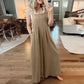 ⏳Beperkte tijd 50% korting!💥 💝Mouwloze jumpsuit met wijde pijpen en zakken voor dames