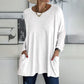 🎅Uitverkoop 50% korting💖Comfortabel effen katoenen T-shirt