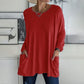 🎅Uitverkoop 50% korting💖Comfortabel effen katoenen T-shirt