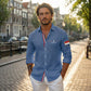 Koningsdag wafelshirt voor heren