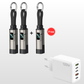 🎉 50% KORTING 🔋4-in-1 sleutelhanger kabel, met display, draagbaar & snel opladen