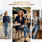 Retro cropped jeans met rechte pijpen voor dames