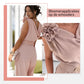 🔥2025 Hot Sale--50% Korting🔥Mouwloze jumpsuit met bloemenversiering voor dames