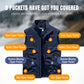 🔥🧥Oversized mouwloos gilet met zakken voor heren
