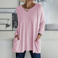 🎅Uitverkoop 50% korting💖Comfortabel effen katoenen T-shirt