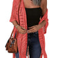 😍Oversized gebreid vest voor dames – Lichtgewicht gehaakte kimono met kwastjes voor lente & zomer 🌸