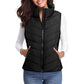 💖Uitverkoop 50% korting✨️Dames mouwloos puffer vest met ritssluiting💗