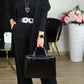 Elegant Lange Cardigan & Top & Broek 3-Delige Set
