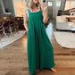 ⏳Beperkte tijd 50% korting!💥 💝Mouwloze jumpsuit met wijde pijpen en zakken voor dames