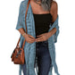 😍Oversized gebreid vest voor dames – Lichtgewicht gehaakte kimono met kwastjes voor lente & zomer 🌸