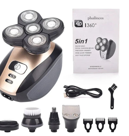 🔥Hot Sale- 60% KORTING🔥 5-in-1 multifunctioneel 4D elektrisch scheerapparaat