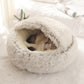 🔥Pluche bed voor honden en katten - Gezellig pluchen nest