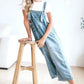 Schattige Casual Jumpsuit met Knopen – Gescheurde Denim Tuinbroek voor Dames