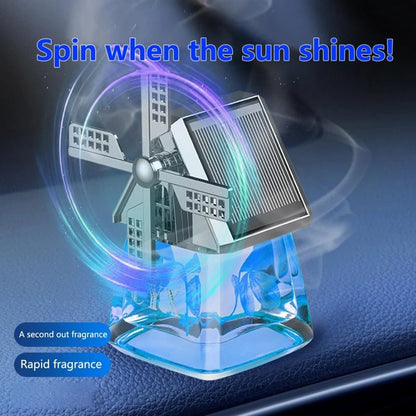 💥2025 Nieuwe Stijl - 50% Korting💥Zonne-windmolen aromatherapie auto luchtverfrisser