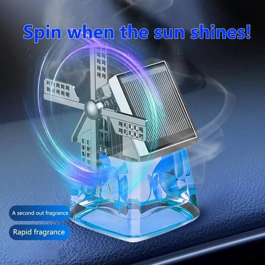 💥2025 Nieuwe Stijl - 50% Korting💥Zonne-windmolen aromatherapie auto luchtverfrisser