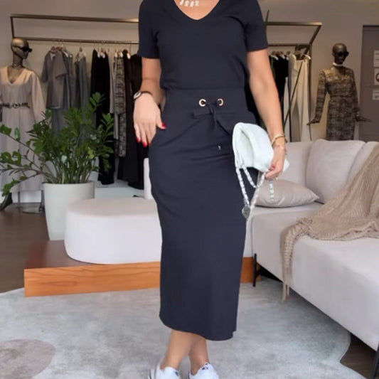 🔥2025 Hot Sale - 49% korting 💥Dames V-hals top en rokset