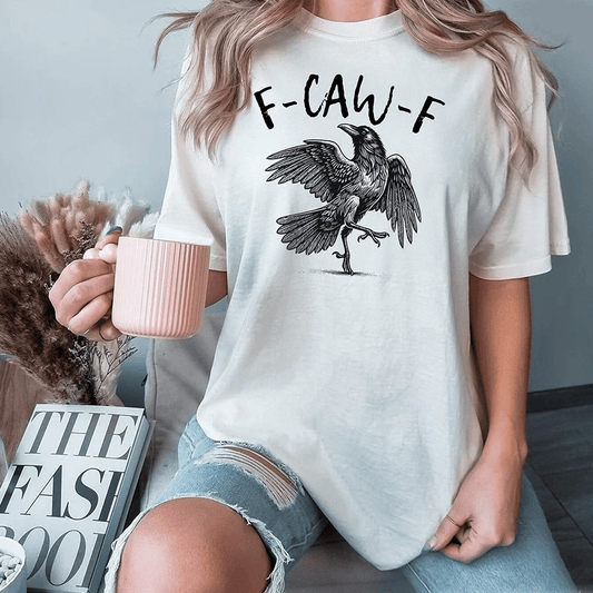 ✨Humoristisch T-shirt met kraai-graphic – Zeg het met een kraai!