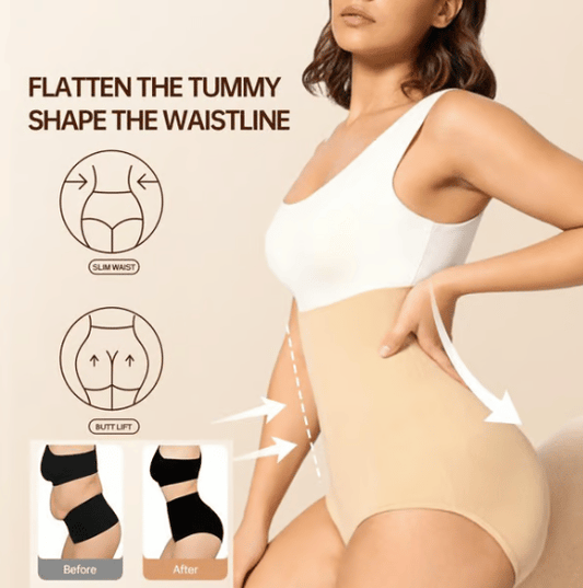 🔥Koop er 1 en krijg er 1 gratis🔥 50% korting👙 Shapewear-slip met hoge taille en blote buik