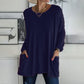 🎅Uitverkoop 50% korting💖Comfortabel effen katoenen T-shirt
