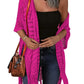 😍Oversized gebreid vest voor dames – Lichtgewicht gehaakte kimono met kwastjes voor lente & zomer 🌸