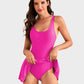 👙Summer Hot Sale 49% OFF💃Women's One Piece Tummy Control Tie Knot Swimsuit