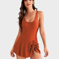 👙Summer Hot Sale 49% OFF💃Women's One Piece Tummy Control Tie Knot Swimsuit